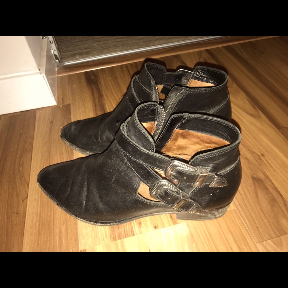 Frye western ankle booties